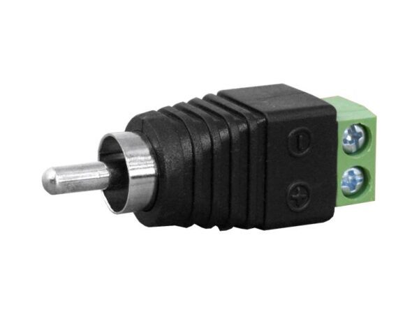 Fiche RCA avec connecteur rapide.