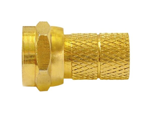 Connecteur SAT F 6,5/18,0 mm plaqué or haute qualité