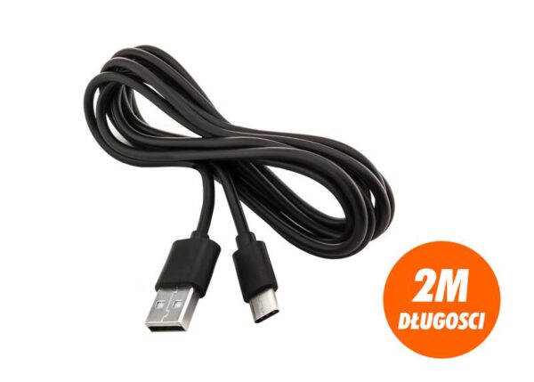 Câble USB Type-C PD 2 m 100 W Noir Économique