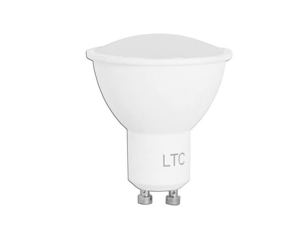 Ampoule LED PS LTC GU10 SMD 7W 230V, lumière blanche chaude, 560lm.