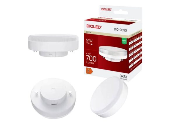 CHALEUR. LED GX53 DIOLED 7W/C 700LM
