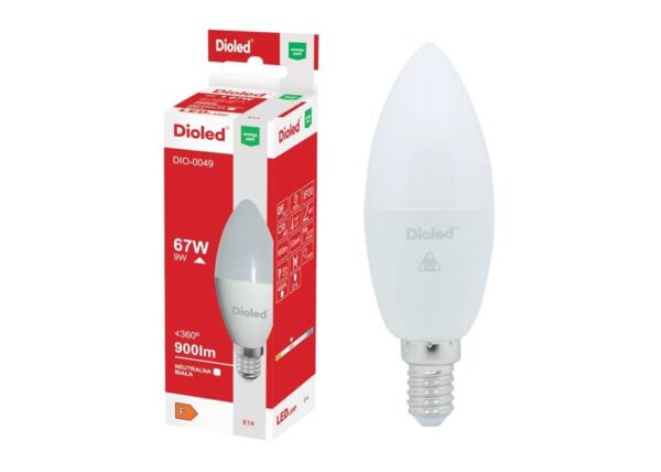 Chauffage. LED SD B35 E14 DIOLED 9W/N 900LM