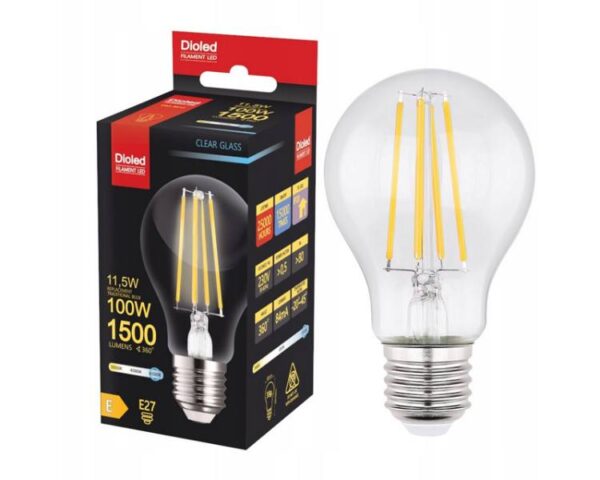 Ampoule LED à filament GLS DIOLED E27 11,5 W/m² 1500 lm 0212