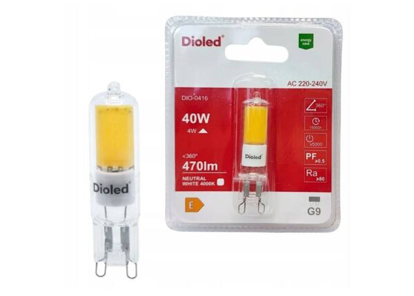 Ampoule LED G9 DIOLED 4W neutre 470LM COB 0416