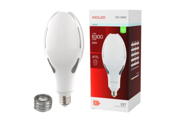 Lampadaire LED E27/E40 Dioled 60 W/m² 6300 lm