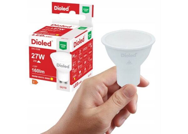 Ampoule LED DIOLED GU10 2W/C 160LM 0398