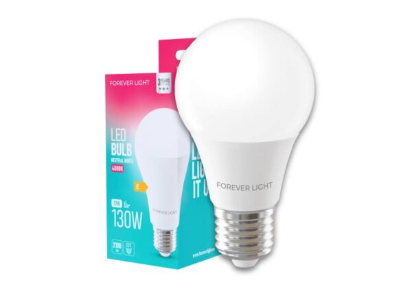 Ampoule LED E27 A65 17W 230V 4000K 2100lm Forever Light (Classe E)