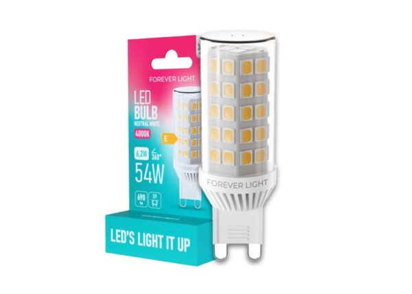 Ampoule LED G9 6,2 W 230 V 4000 K 690 lm céramique Forever Light (Classe E)