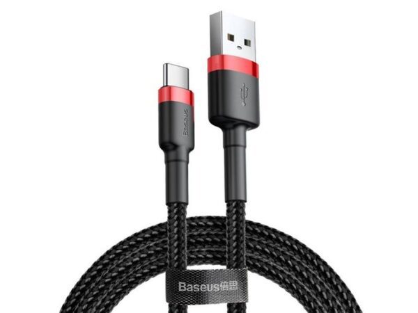 Câble PS Baseus USB Type-C, 2 m, 2 A, charge rapide.