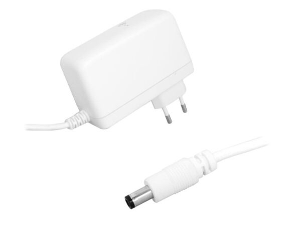 Alimentation LED PS 12V/3A DC-5.5/2.5 HQ, blanche.