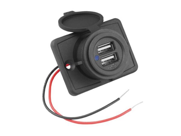 Chargeur de voiture universel pour montage 2xUSB 12/24V 5V/4.8A POWER.