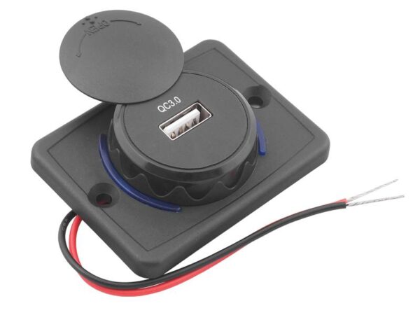 Chargeur de voiture universel pour montage mince USB 3.0 12/24V 5V/3A 9V/2A 12V/1.5A, CHARGEUR RAPIDE.