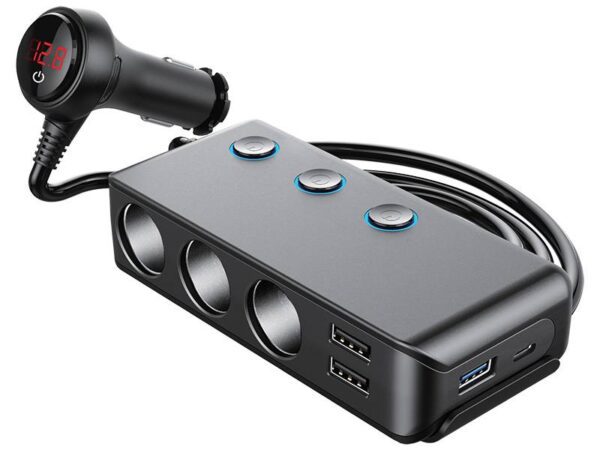 répartiteur de prise allume-cigare USB 12-24 V