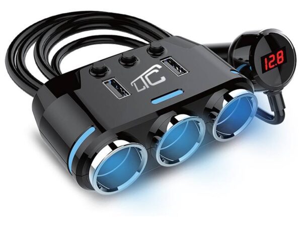 Adaptateur allume-cigare 12-24 V USB 3,1 A
