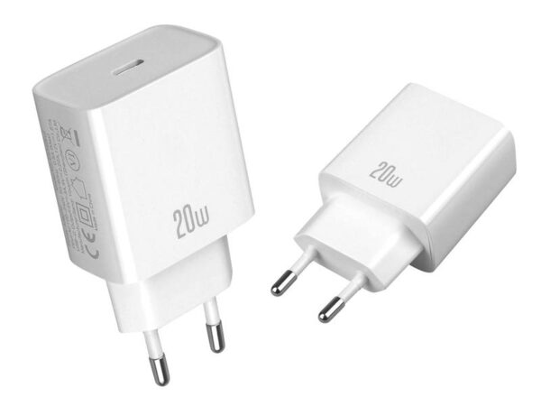Chargeur mural USB-C XO CE15 PD QC 3.0 20 W Blanc