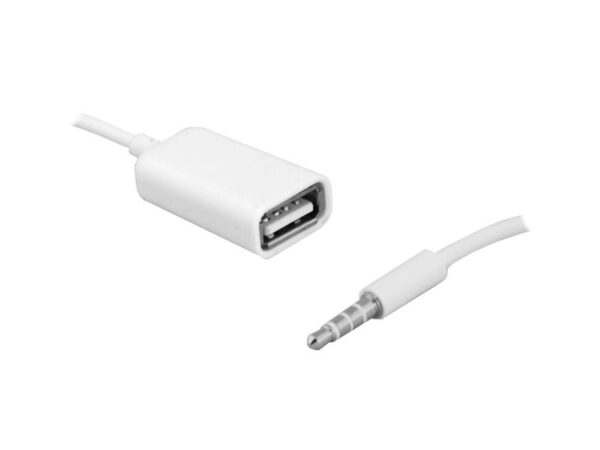 Adaptateur prise USB - prise jack 3,5 mm.