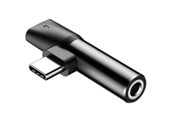Adaptateur BASEUS L41 USB-C USB-C+ Prise jack 3,5 mm Noir