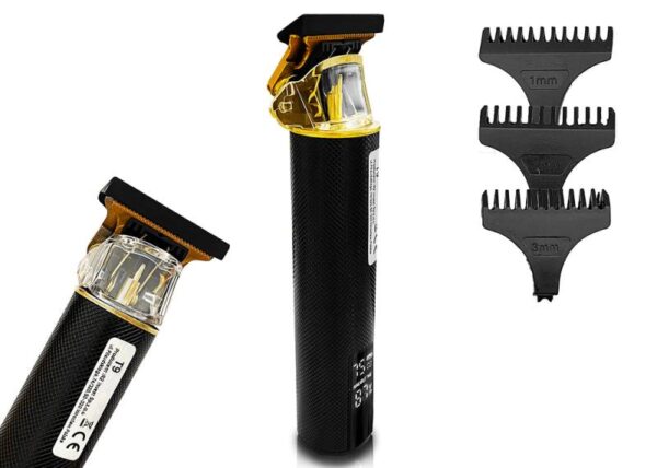 Tondeuse à cheveux et à barbe, réglage de la puissance, têtes interchangeables, lame en T