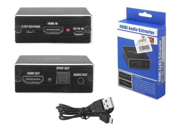 Extracteur HDMI-HDMI + Audio SPDIF/jack 3,5 SPH-AE02.