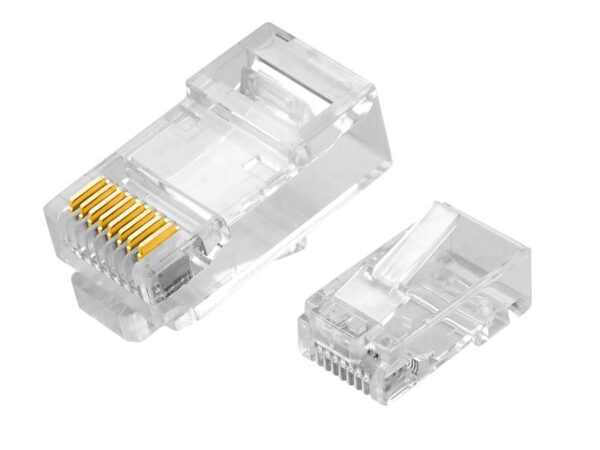 Prise PS RJ45 cat6, fil de passage.