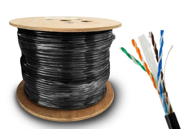 Câble d'ordinateur PS KKS81 : U/UTP 5e terre gel 2 x CU isolation 305 m (HQ)