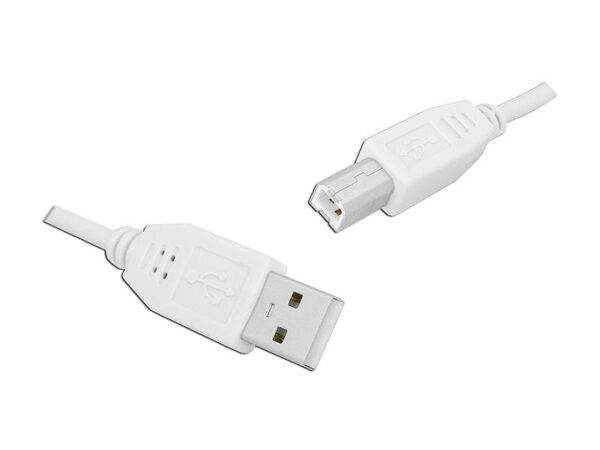 Câble USB 2.0 A/B pour ordinateur, 1,8 m