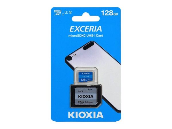 Carte mémoire microSD Kioxia Exceria (M203) PS 128 Go.