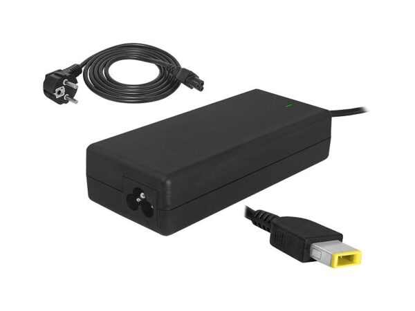 Adaptateur secteur pour ordinateur portable LENOVO 20V 65W 3,25A, prise carrée jaune 4,55x11.
