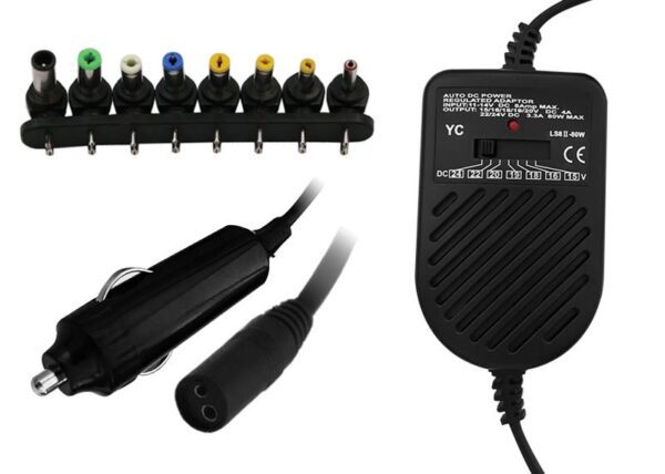 Adaptateur secteur universel pour ordinateur portable et voiture 80W LTC