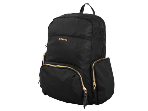 Sac à dos PS pour femme de SVENSSON, RESA avec de nombreuses poches 15", compartiment pour ordinateur portable 14,1", noir.
