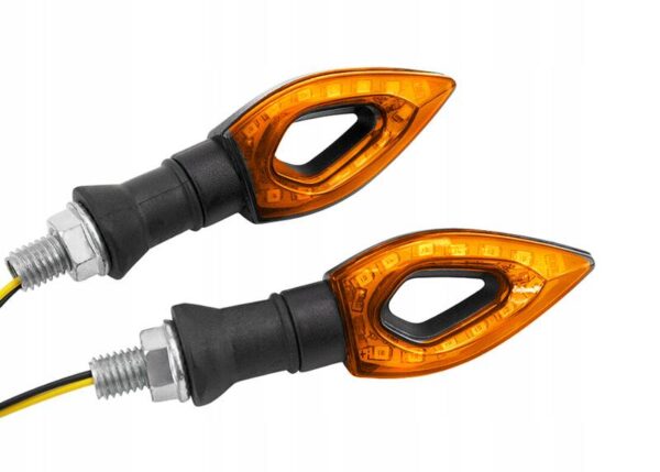 Clignotants LED pour motos, scooters, quads, flèches, homologués, lot de 2