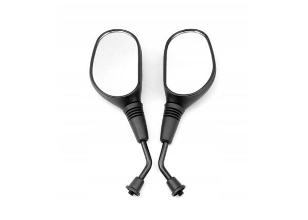 Rétroviseurs universels pour motos, scooters et quads. Jeu de 2, filetage M10, droit/droit, homologués.