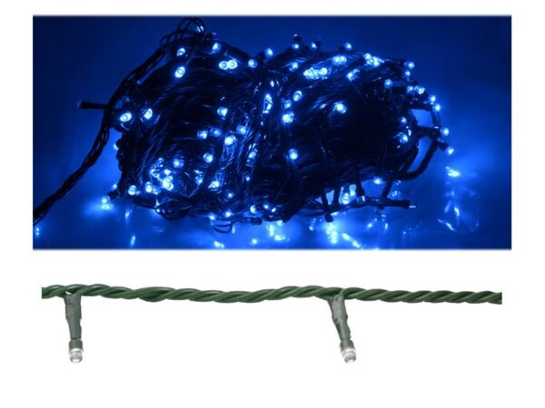 Guirlande lumineuse pour sapin de Noël PS 100 LED, 10 m, bleue, intérieur, IP20, 230 V.
