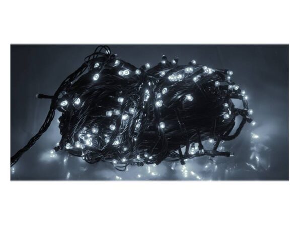 Guirlande lumineuse pour sapin de Noël PS, 100 LED, lumière blanche froide.