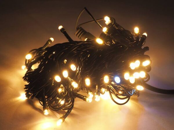 Guirlande lumineuse pour sapin de Noël PS 100 x LED Flash, blanc chaud + flash blanc froid, IP20, 230 V.