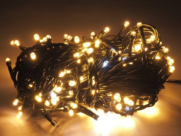 Guirlande lumineuse pour sapin de Noël PS 200 x LED Flash, blanc chaud + flash blanc froid, IP44, 230 V.
