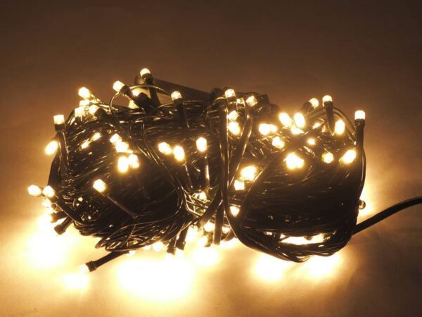 Guirlande lumineuse pour sapin de Noël PS, 200 LED, blanc chaud.