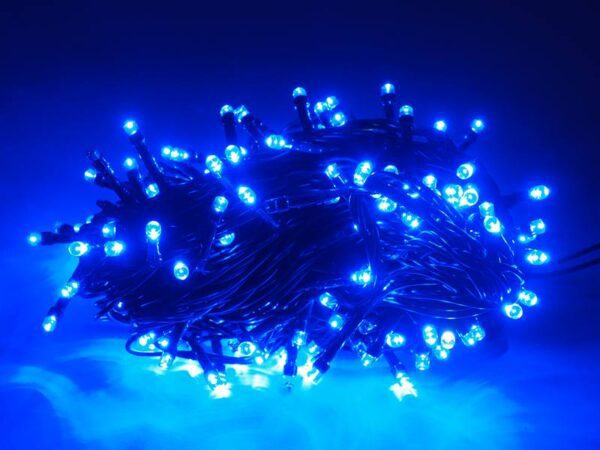 Guirlande lumineuse pour sapin de Noël PS 200 LED FLASH bleu + flash blanc froid IP20, 230V.