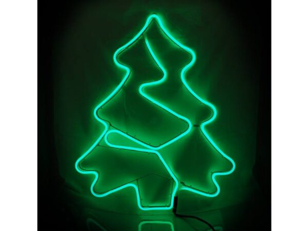 Décoration de sapin de Noël PS Néon LED VERT, 230V NEUF.