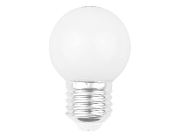 Ensemble d'ampoules LED E27/G45/2 W, guirlande lumineuse de jardin, blanche, 5 pièces.