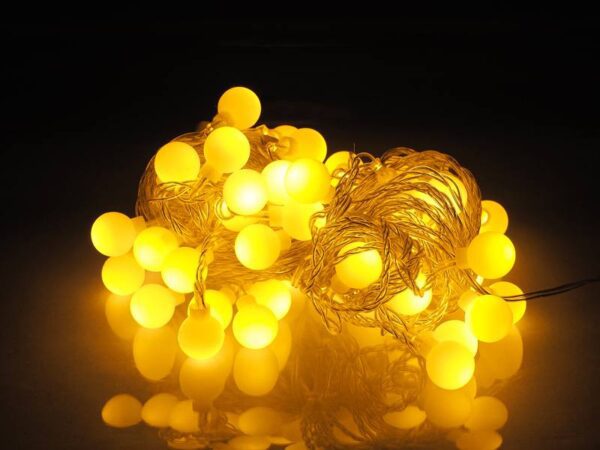 Guirlande lumineuse de jardin 15 m extérieur 50 LED blanc chaud LTC