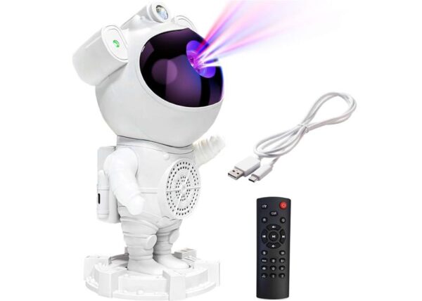 Projecteur PS Astronaut, lampe RGB, haut-parleur Bluetooth, éclairage d'étoiles, de lune et de voie lactée