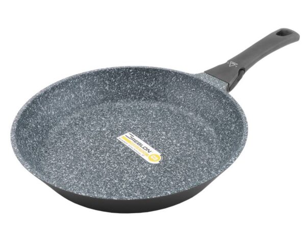 Poêle à frire en granit 28 cm, poignée amovible, compatible avec tous types de plaques de cuisson.