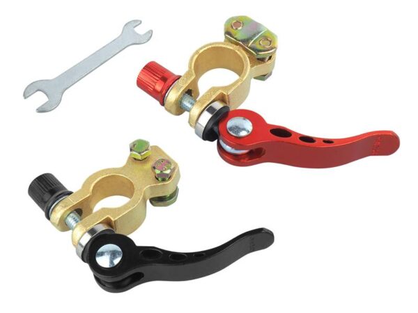 Pinces universelles pour batteries, 2 pièces.