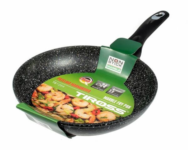 Poêle à frire à revêtement marbré 24 cm