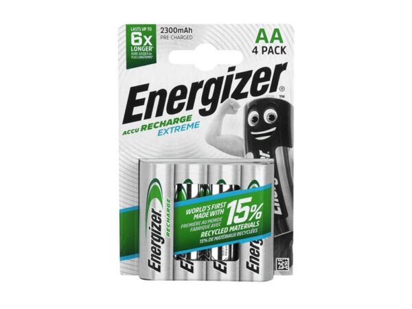 Batterie ENERGIZER R6 2300mAh sous blister.