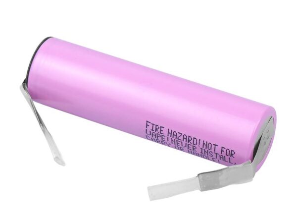 Cellule Samsung 18650-35E 3500mAh, avec plaques.