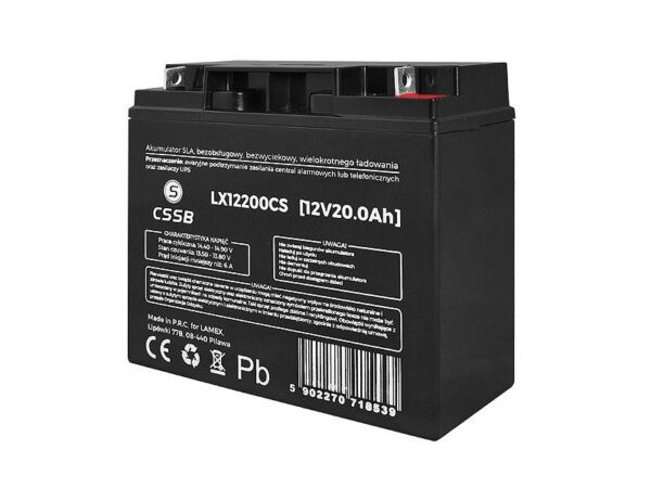 Batterie SLA sans entretien 12V 20Ah.