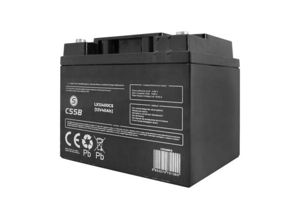 Batterie SLA 12V40AH sans entretien.