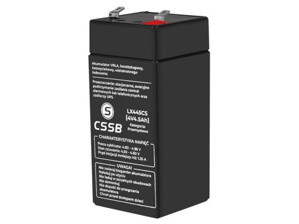 Batterie VRLA 4V 4,5Ah sans entretien